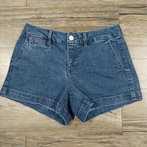 Harper Heritage Preppy Low Rise Denim Shorts Size 25 Womens Blue Jean Shorts